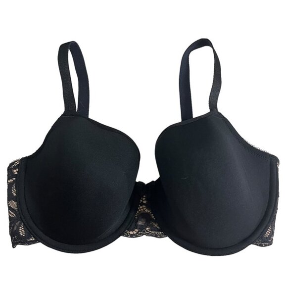 Wacoal bra women's 32DDD black lace lightly padded - Picture 5 of 9
